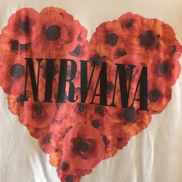 Torrid sz 1 nirvana floral band shirt - Picture 3 of 5